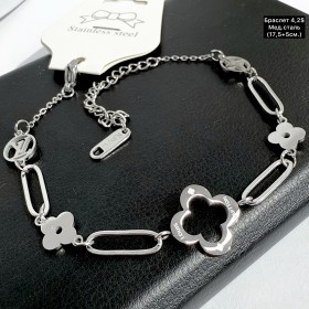 Браслет мед.сталь 10421 Розмір 17,5+5см.